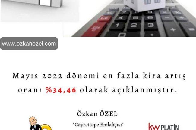 Mayıs 2022 Dönemi kira artış oranı