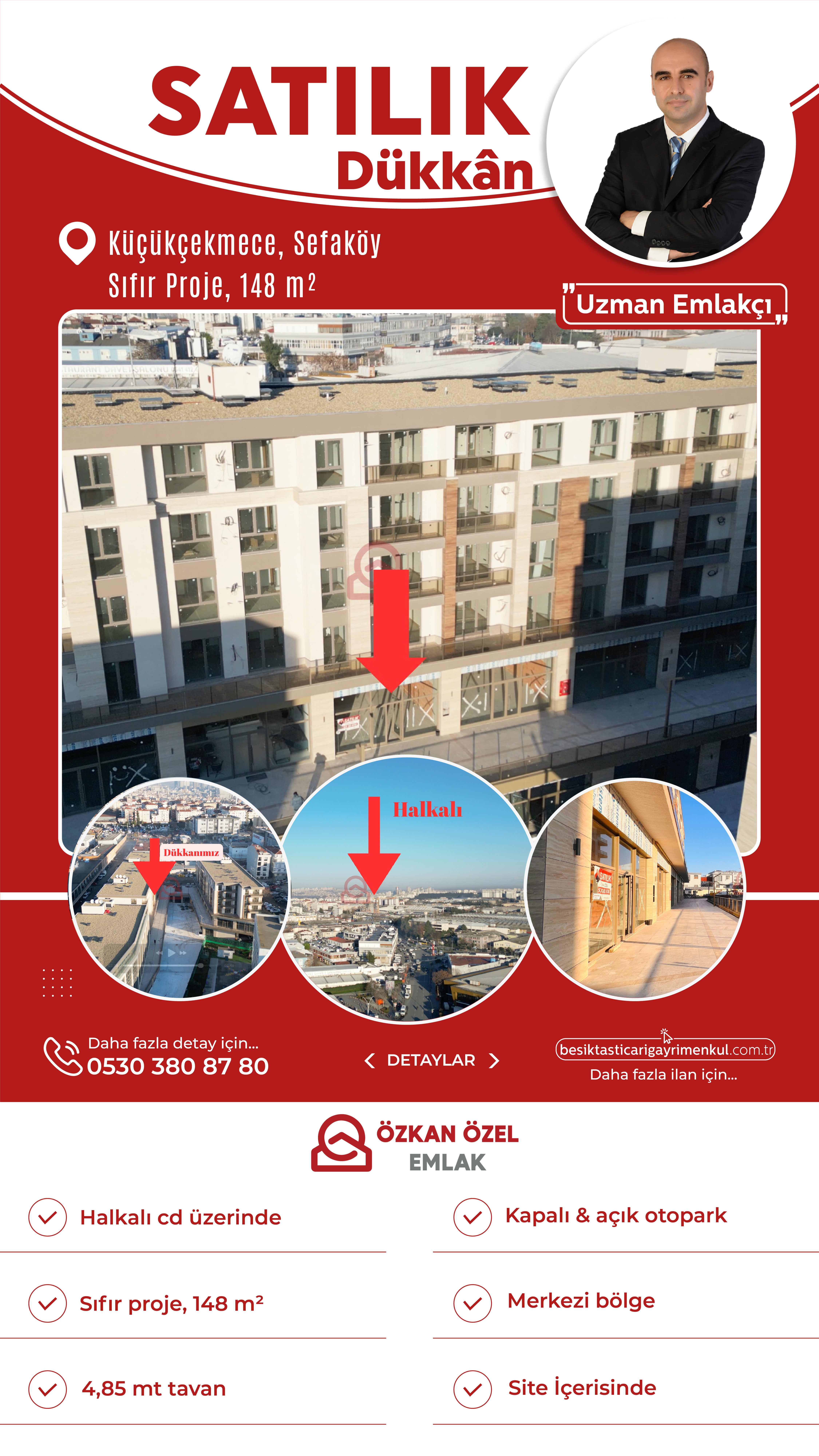 Uzman Emlakçı Özkan ÖZEL - Halkalı Caddesi işyeri ilan görseli