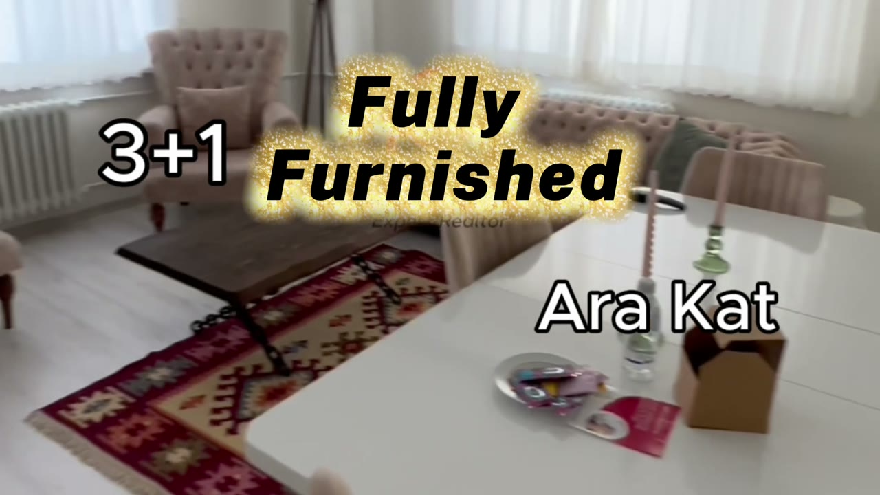 Fully furnished 3+1 apartment for rent near metro and metrobus in Uskudar - property video
